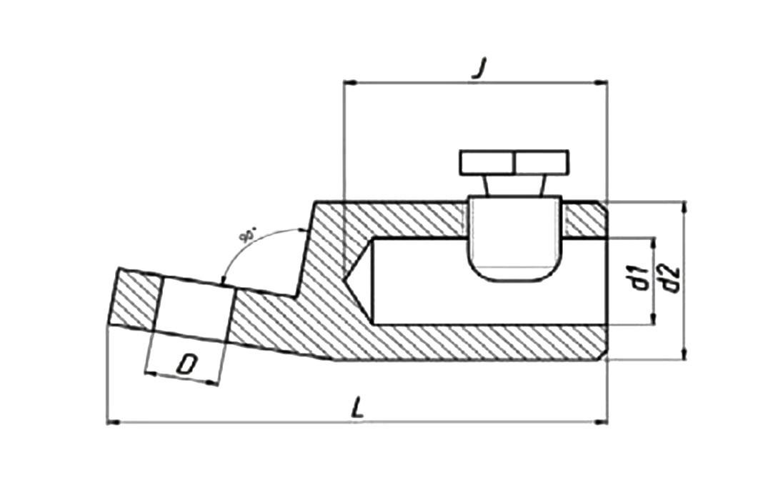 Наконечник болтовой НБ-2 (70-120 мм) Наконечник болтовой НБ-2 (70-120 мм)