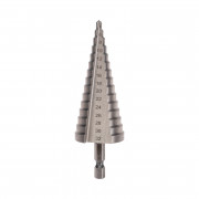 Сверло по металлу ступенчатое 4,0-32,0мм, 102мм, 62 HRC KRANZ