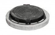 Люк ГТС лёгкий с замком из ВЧ с кольцом КО-1